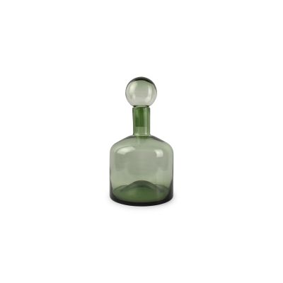 Vase with lid 22xH40,5cm green Fera