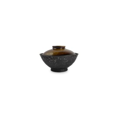 Bowl 16xH10cm with lid Oishi