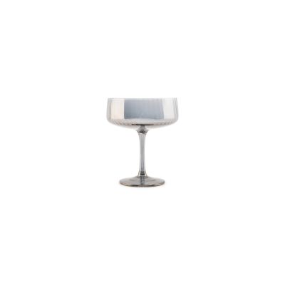 Champagne glass 23cl coupe smoked Ray - set/4