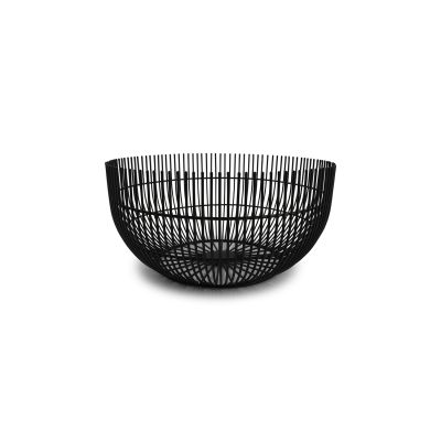 Wire basket 25xH12cm black Iris