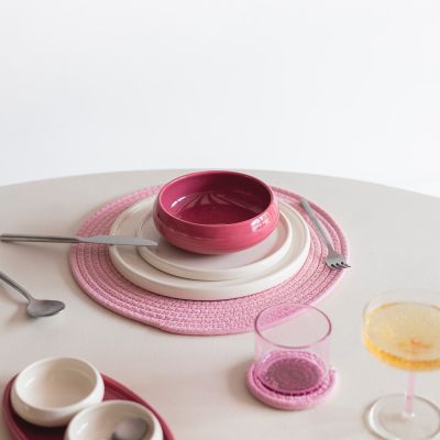 Kom 16xH5,5cm pink Billie - Set van 2