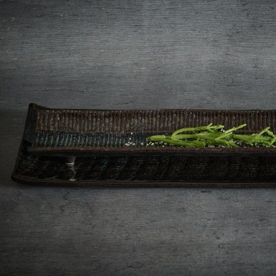 Serveerschaal 39x8xH3cm seaweed Umi