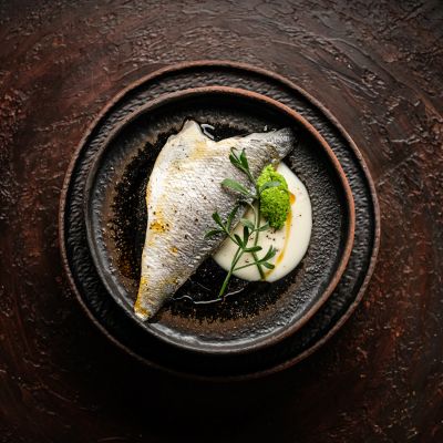 Assiette plate 20,5cm ash Ferro