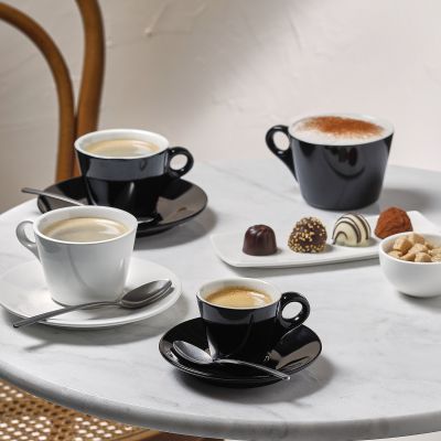 Undertasse 15,5cm f&uuml;r Tasse 16cl und Tasse 20,5cl schwarz Barista