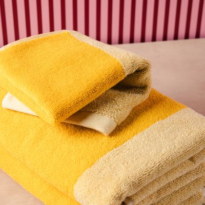 Serviette de main 30x50cm sunny yellow Pixie - Lot de 2