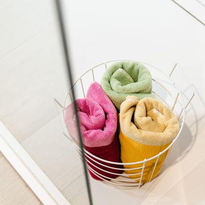 Serviette de bain 70x140cm sunny yellow Pixie - Lot de 2