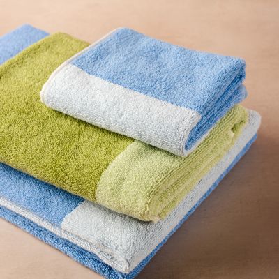 Serviette de bain 50x100cm pistachio green Pixie - Lot de 2