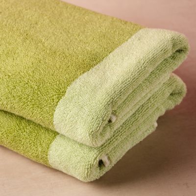 Serviette de bain 70x140cm pistachio green Pixie - Lot de 2
