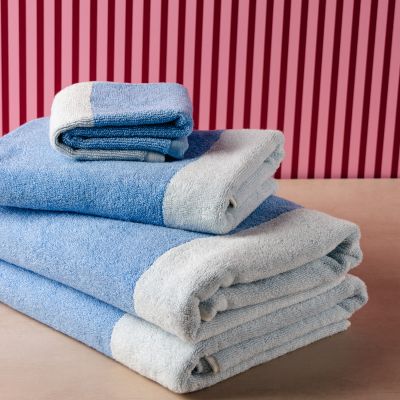 Serviette de bain 70x140cm ocean blue Pixie - Lot de 2