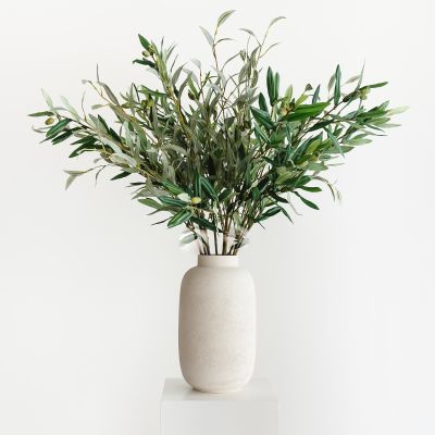 Vase 20xH34cm white Bullet