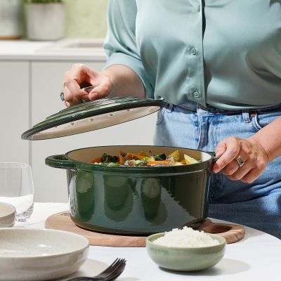 Kookpot 26cm gietijzer groen Ferno