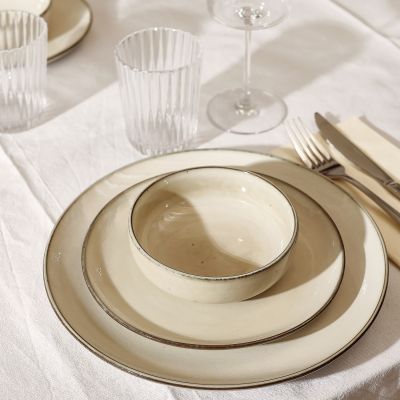 Plat bord 26cm ivoor Meridian