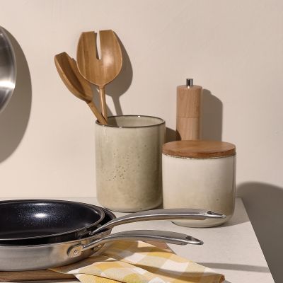 Voorraadpot 12xH15cm ivoor Meridian