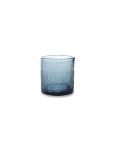 Glass 22cl blue Crackle