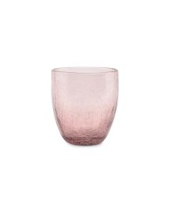 Verre 25cl rose Crackle