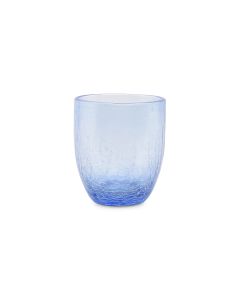 Verre 25cl bleu clair Crackle