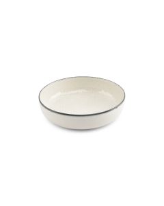 Assiette creuse 18,5xH5cm blanc Gravel