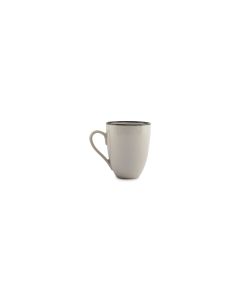 Mug 35cl white/black Gravel