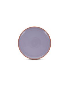 Assiette plate 26xH2,5cm violet/orange Duo