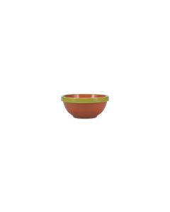 Bowl 15,5xH6,5cm orange/green Duo