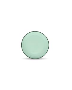 Assiette plate 18xH2,5cm verte Duo