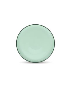 Assiette plate 26xH2,5cm verte Duo
