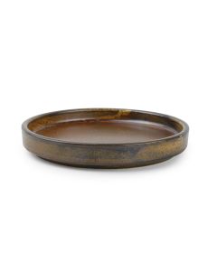 Assiette plate 13,5xH2cm dark brown Escura