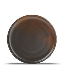 Assiette plate 26xH2,5cm dark brown Escura