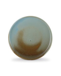 Assiette plate 29xH3cm brown/green Escura