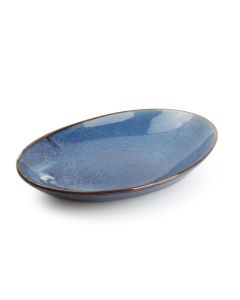 Assiette creuse 30x21xH3,7/5,5cm blue Nova