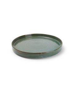 Assiette plate 28,5xH3,5cm green Munduk