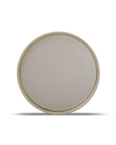 Assiette plate 28xH1,5cm brown Structo