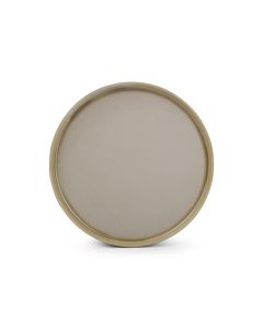 Assiette plate 24xH1,5cm brown Structo