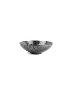 Bowl 22,5xH7cm black Oxido