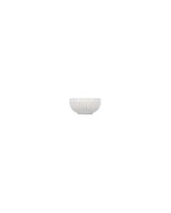 Bowl 8,5xH4cm striped white Brass