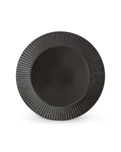 Assiette plate 26cm black Aurora