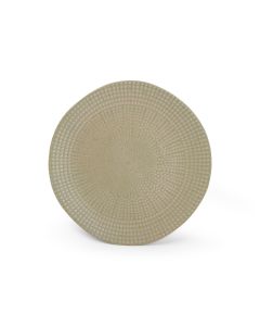 Teller flach 21xH1,5cm olive Mosaic