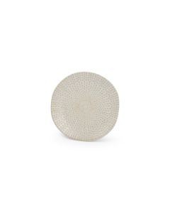 Teller flach 12xH1,5cm almond Mosaic