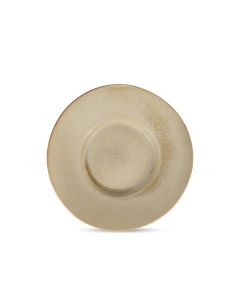 Assiette plate 26/14cm wide rim olive Ferro