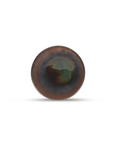 Teller flach 20,5cm gold Cone