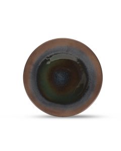 Teller flach 28,5cm gold Cone