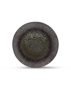 Assiette plate 28,5cm textured moss Cone