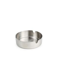 Cendrier rond 9,5xH3cm inox Smoke