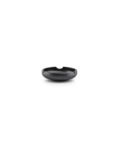 Cendrier 12xH3,5cm porcelaine noir Smoke