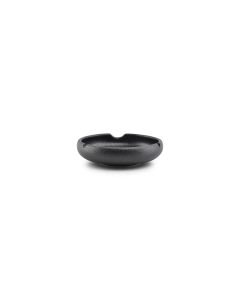 Ashtray 14,5xH4cm porcelain black Smoke