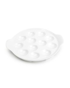 Escargot plate 19,5cm white Appetite