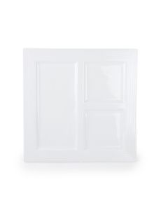 Divider plate 29x29cm 3 parts white