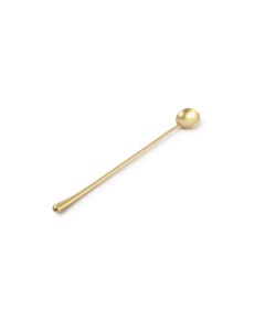 Longdrinklepel matte gold Revive - set/6