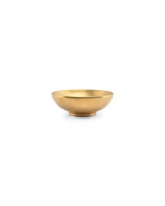 Bowl 20xH7cm double wall vintage gold Host