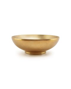 Bowl 24xH8cm double wall vintage gold Host